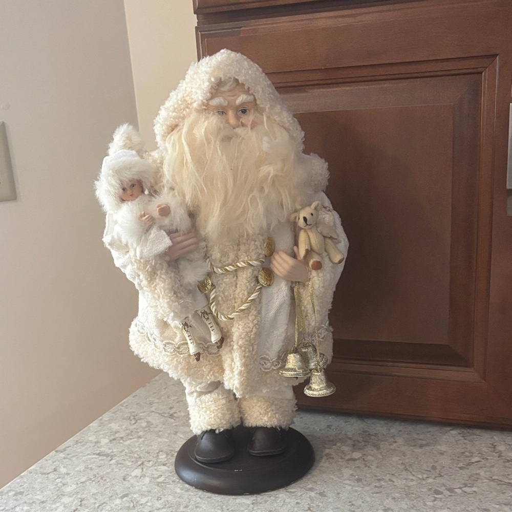 Santa Claus with Toys for the Children Vintage Christmas Decor